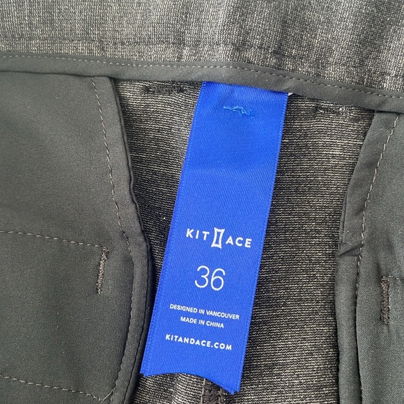 Kit and Ace Gray Men's Dress Pants - Picture 7 of 14